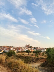 Landscape of typical Spanish mediterranean village