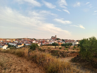 Fototapeta na wymiar Landscape of typical Spanish mediterranean village