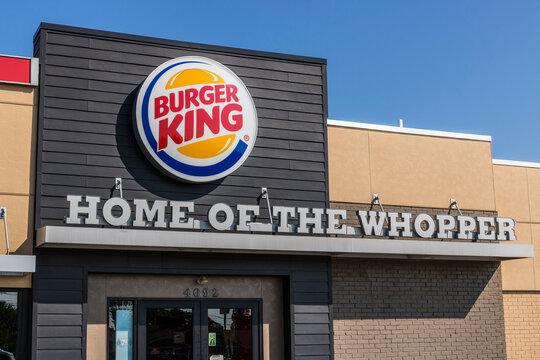 Burger King fast food restaurant. Burger King is a subsidiary of Restaurant Brands International.