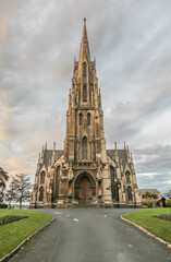 Fototapeta premium First Church of Otago Dunedin - New Zealand. This church was completed in 1873 in the Gothic style