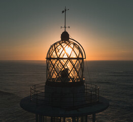lighthouse at sunset