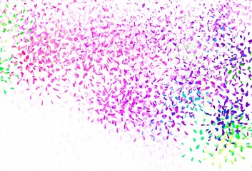 Light Green, Red vector doodle layout with leaves.