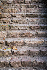 Stairs, made of stones in Kuldiga, Latvia.