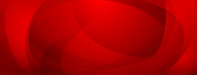 Obraz premium Abstract background made of dots and curves in red colors