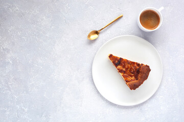 Onion pie and coffee