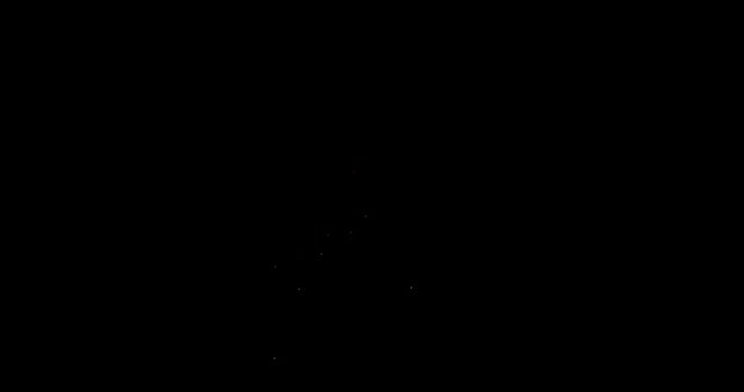 Explosions of sparks on a black background.