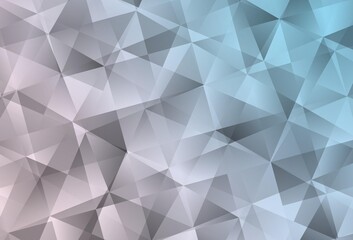 Obraz premium Light Pink, Blue vector shining triangular background.