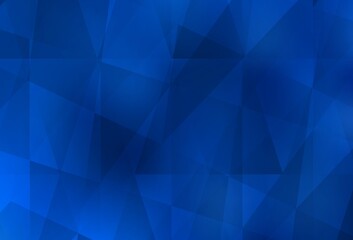 Fototapeta premium Light BLUE vector polygon abstract layout.