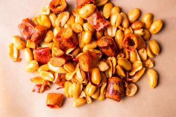 Chinese famous Crispy chili snack big chili with peanut sesame Fried snacks