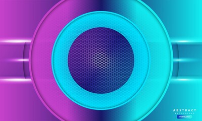 purple light hexagon abstract background