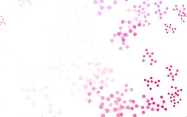 Light Purple, Pink vector backdrop with artificial intelligence data.