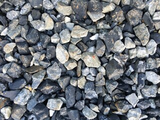 close up dry stone on the ground