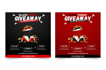 Black Friday Giveaway Template For Social Media