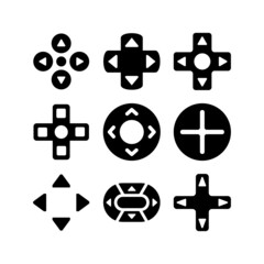 controller set icon on white background