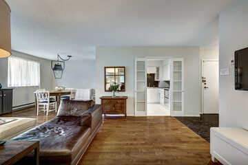 Beautiful renovated and staged with nice furniture condominium in Montreal, Westmount, Canada