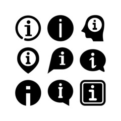 info set icon on white background