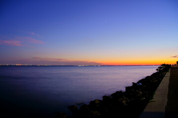 Obraz premium Florida Tampa bay sun set landscape 