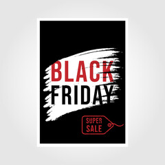 black friday super sale background poster print illustration design