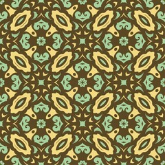 Luxury pattern ornament background. Ethnic seamless shape ready for print