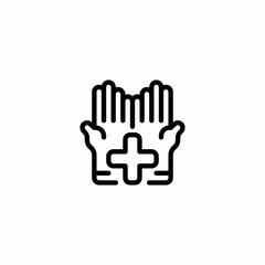 medical, health, care, volunteer, humanitarian, charity, giving Outline Icon, Logo, and illustration