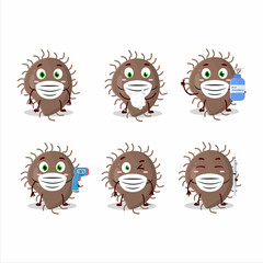 Fototapeta premium A picture of coronaviridae cartoon design style keep staying healthy during a pandemic