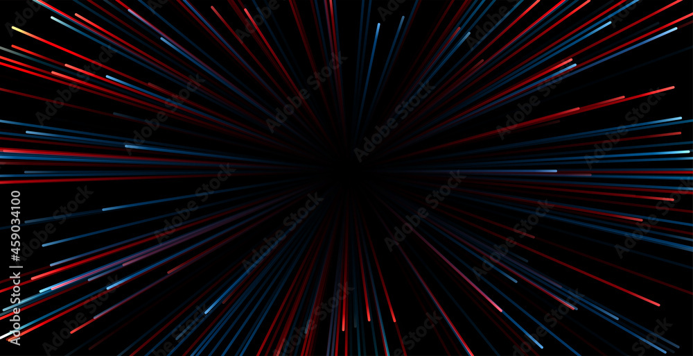 Canvas Prints zoom light rays speed background