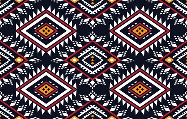 Ethnic design abstract background. Seamless pattern in tribal, folk embroidery, chevron art design. Aztec geometric art ornament print.Design for carpet, wallpaper, clothing, wrapping, fabric, cover