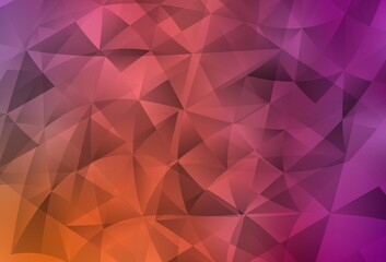 Light Pink, Yellow vector background with polygonal style.