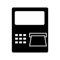 Obraz premium ATM icon in trendy isolated on white background.Vector illustration.