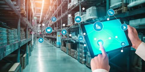 Smart warehouse management system with innovative internet of things technology to identify package...