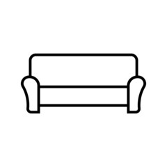 sofa icon isolated vector illustration on white background