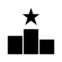 Champion line icon. Winner and achievement, podium symbol. logo. Outline design editable stroke. 