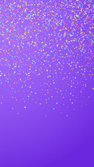 Festive sublime confetti. Celebration stars. Color