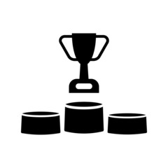 thin line black logo like simple startup. concept of company growth prediction or personal mission on white background color editable