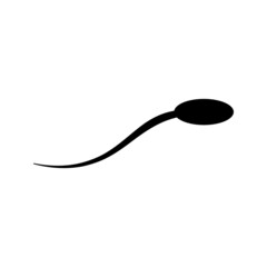 Sperm icon. Vector concept illustration for design on white background color editable