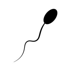 Sperm icon. Vector concept illustration for design on white background color editable