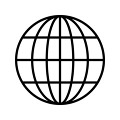 Flat planet Earth icon. on a white background. eps 10
