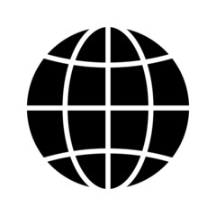 Flat planet Earth icon. on a white background. eps 10