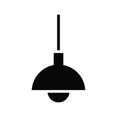 Lamp hanging icon isolated on a white background use for web and mobile