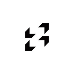 z initial 3d logo design vector template