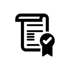 Certification verification icon