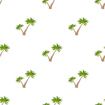 Two palm trees pattern seamless background texture repeat wallpaper geometric vector