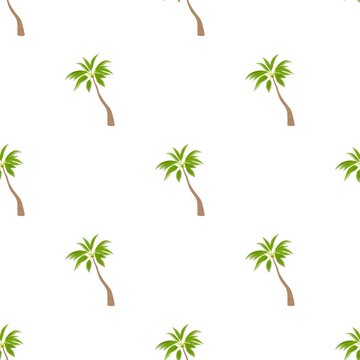 Sloped palm tree pattern seamless background texture repeat wallpaper geometric vector