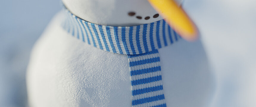 Snowman 3d render