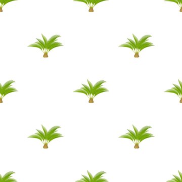 Small palm tree pattern seamless background texture repeat wallpaper geometric vector
