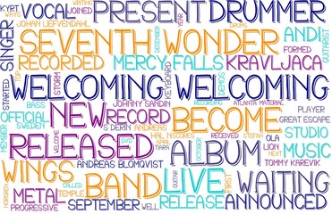 Welcoming Wordcloud Banner, Wallpaper, Background, Book Cover, Wordart