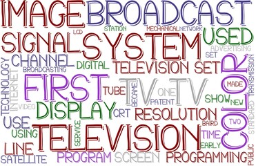 Tv Wordcloud Banner, Wallpaper, Background, Book Cover, Wordart