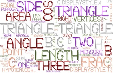 Triangle Wordcloud Banner, Wallpaper, Background, Book Cover, Wordart