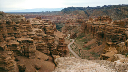 canyon in Kazakhstan, a smaller copy of the grand canyon of the USA