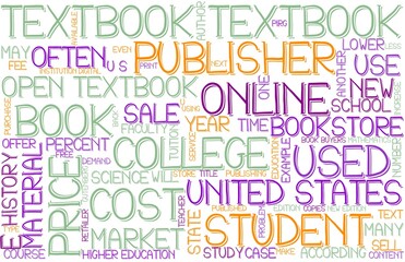 Textbook Wordcloud Banner, Wallpaper, Background, Book Cover, Wordart